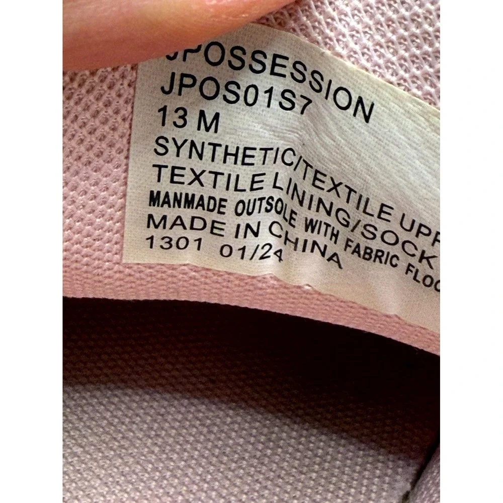 Steve Madden Jpossession JPOS01S7 Girls‎ 13 M Sneaker Pink Low Top Lace Up Shoes